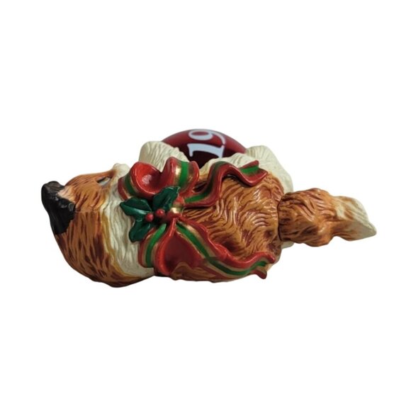 Carlton Cards Christmas Ornament Purr-fect Holidays 1995 Cat Hanging Vintage - Picture 3 of 10